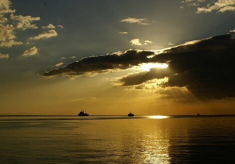 Ships at Sunset
